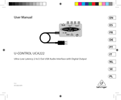 Behringer U-CONTROL UCA222 Manual Del Usuario