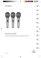 Behringer ULTRAVOICE XM1800S Manual Del Usuario