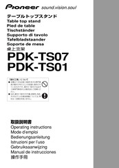 Pioneer PDK-TS07 Manual De Instrucciones