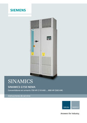 Siemens SINAMICS G150 NEMA Instrucciones De Servicio