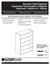 AMES ClosetMaid 156500 Instrucciones De Instalación