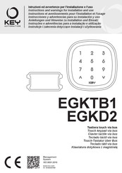 Key Automation EGKD2 Manual Del Usuario