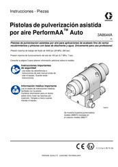 Graco PerformAA Auto Instrucciones - Piezas