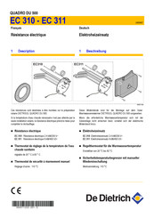 De Dietrich EC 311 Guia De Inicio Rapido