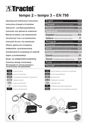 Tractel tempo 2 Manual De Empleo Y De Mantenimiento