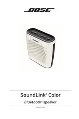 Bose SoundLink Color Guia Del Usuario