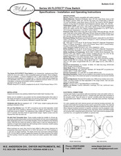 W.E. Anderson FlotecT V6 Serie Instrucciones De Instalacion Y Uso