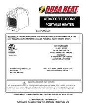 Dura Heat XTR4000 Manual Del Usuario