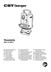 CST/BERGER DGT 2 Manual Original