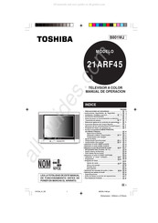 Toshiba 21ARF45 Manual De Operación