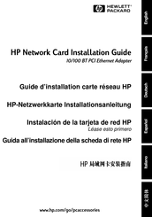 Hewlett Packard 100 BT PCI Ethernet Instrucciones De Instalación