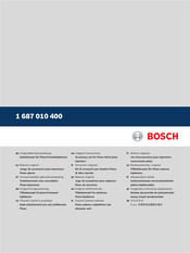 Bosch 1 687 010 400 Manual Original