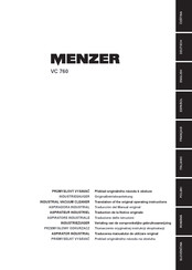 Menzer VC 760 Traducción Del Manual Original