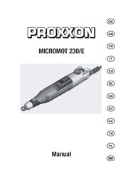 Proxxon MICROMOT 230/E Manual