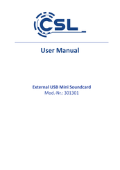 CSL 301301 Manual Del Usuario