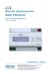 elsner elektronik KNX PS640-IP Instalacion Y Ajuste