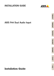 Axis F44 Guia De Instalacion