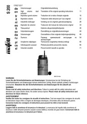 Mafell S 200 Traducción Del Manual De Instrucciones Original