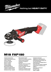 Milwaukee M18 FAP180-0 Manual Original
