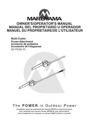 Maruyama QC-PS Manual Del Propietario U Operador