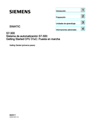 Siemens SIMATIC S7-300 313C Guía De Inicio