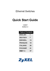 Zyxel GS-2024 Guia De Inicio Rapido