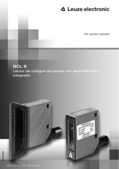 Leuze Electronic BCL 8 Manual De Instrucciones