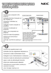 NEC V230X Guia De Inicio Rapido