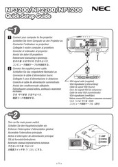 NEC NP1200 Guia De Inicio Rapido