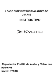 Kyoto JR-628 Instructivo