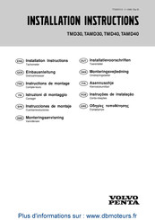 Volvo Penta TMD30 Instrucciones De Montaje