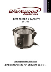 Brentwood Appliances DF-705 Instrucciones De Operación Y Seguridad