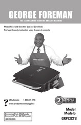 George Foreman GRP72CTB Instructivo Antes De Usar El Producto