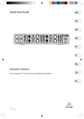 Behringer MINIAMP AMP800 Manual Del Usuario