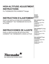 Thermador PRO HARMONY Serie Instrucciones De Ajuste