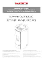 Palazzetti ECOFIRE JACKIE IDRO ACS Datos Técnicos Del Producto