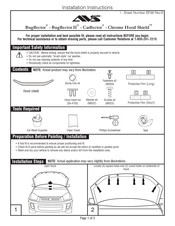 AVS Chrome Hood Shield Instrucciones De Instalación