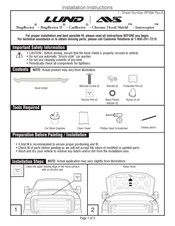 LUND AVS Chrome Hood Shield Instrucciones De Instalación