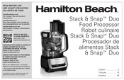 Hamilton Beach Stack & Snap Duo Manual Del Usuario