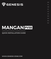 Genesis MANGAN PV58 Guia De Inicio Rapido