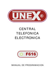 Unex F616 Manual De Programación