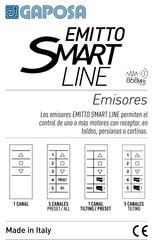 GAPOSA EMITTO SMART LINE QCTX02 Manual Del Usuario