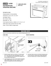 Uline H-959 Manual De Instrucciones