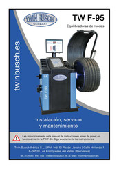 Twin busch TW F-95 Instalación, Servicio Y Mantenimiento