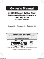Tripp-Lite N785-INT-SC-SM El Manual Del Propietario