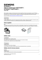 Siemens SITRANS F HART I Guia De Inicio Rapido