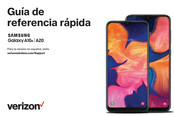 Samsung Galaxy A10e Guía De Referencia Rápida