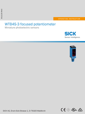 SICK WTB4S-3 Instrucciones De Operación