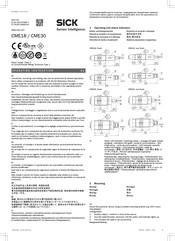 Sick CME18 Manual De Instrucciones