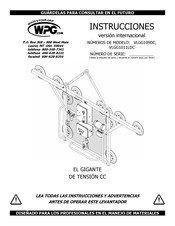 WPG VLGG1011LDC Instrucciones